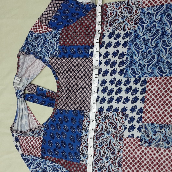EST. 1946 Patchwork Print Top Woman's Size XL - Picture 4 of 8
